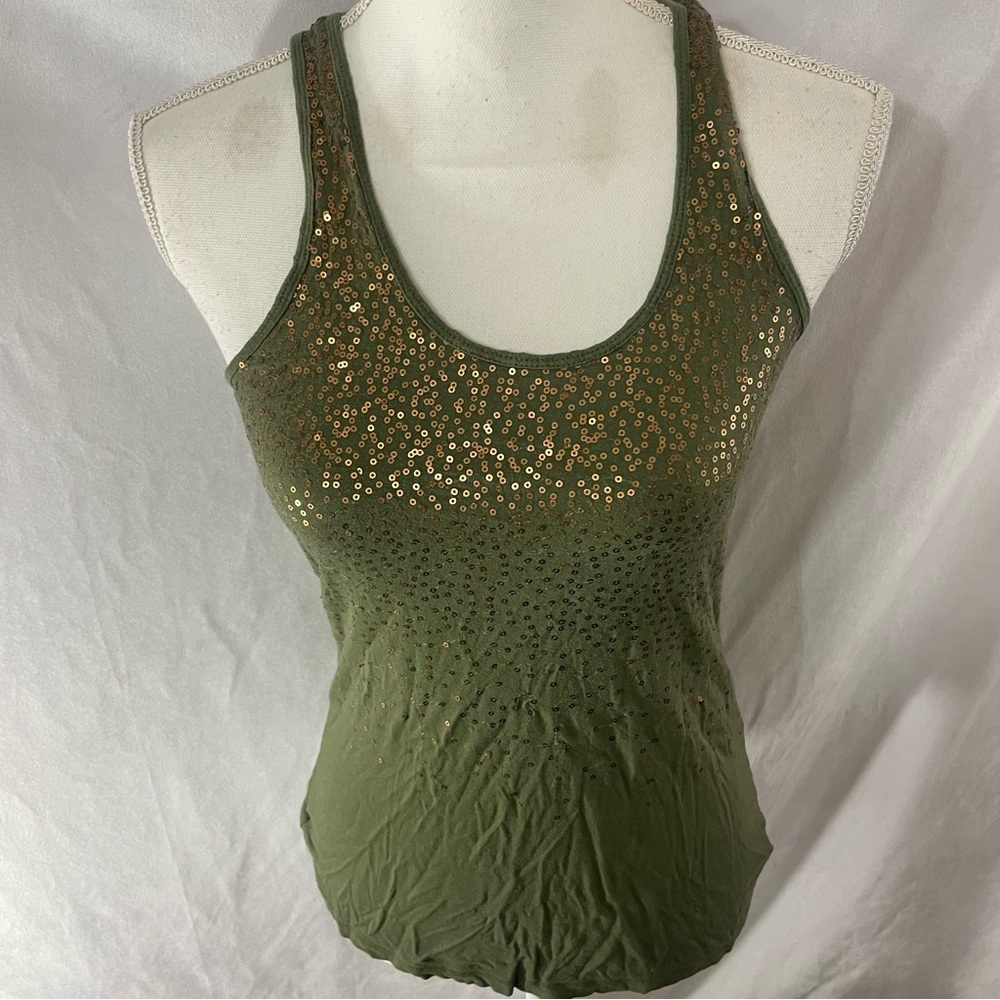 Old Navy Green Sequin Tank top
